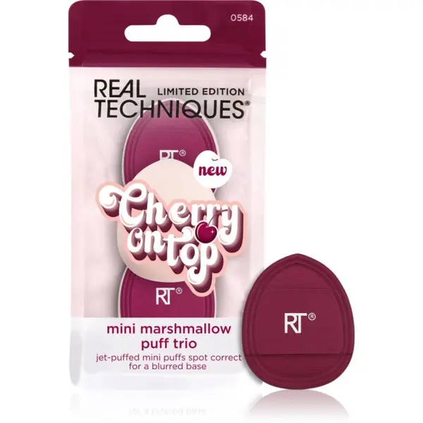 Real Techniques Real Techniques Cherry On Top Mini Marshmallow Puff Trio spužvica za puder