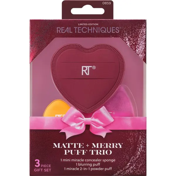 Real Techniques Real Techniques Matte + Merry Puff Trio set aplikatora