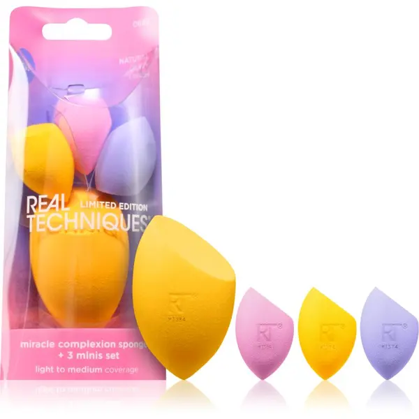 Real Techniques Real Techniques Miracle Complexion Sponge +3 minis set spužvica za puder
