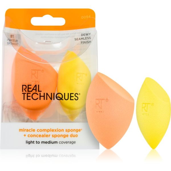 Real Techniques Real Techniques Sponge+ Miracle Complexion & Concealer spužvica za puder 2 kom 1 kom