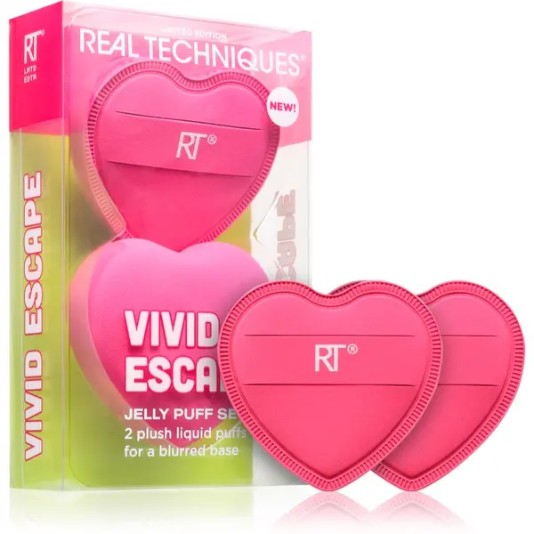 Real Techniques Real Techniques Vivid Escape All About that Base Puff Set spužvica za puder 2 kom