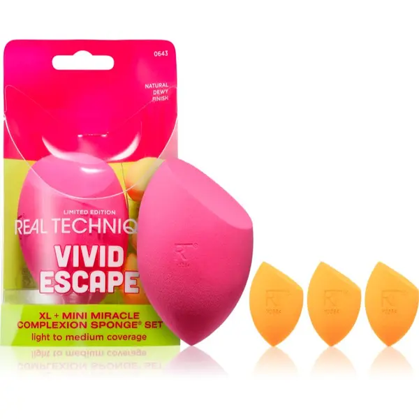 Real Techniques Real Techniques Vivid Escape Complexion Perfection Sponge set make-up set