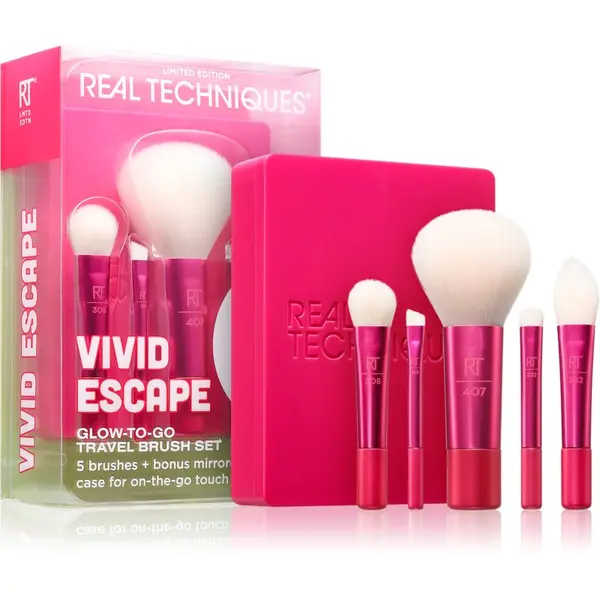 Real Techniques Real Techniques Vivid Escape Travel Brush Set set kistova