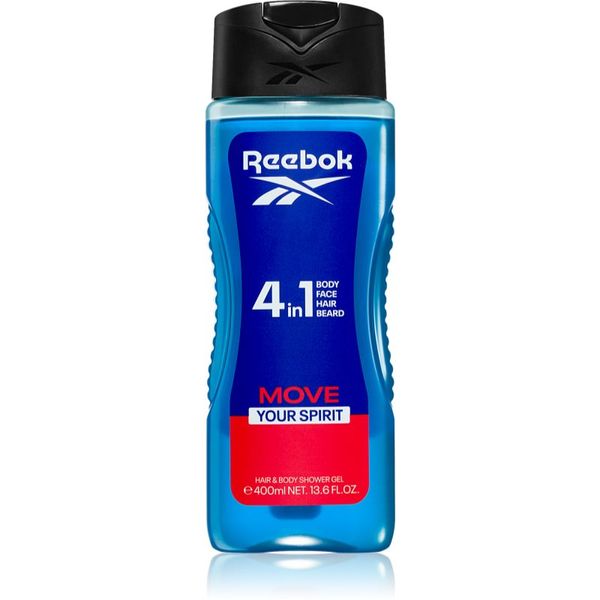 Reebok Reebok Move Your Spirit osvježavajući gel za tuširanje 4 u 1 400 ml