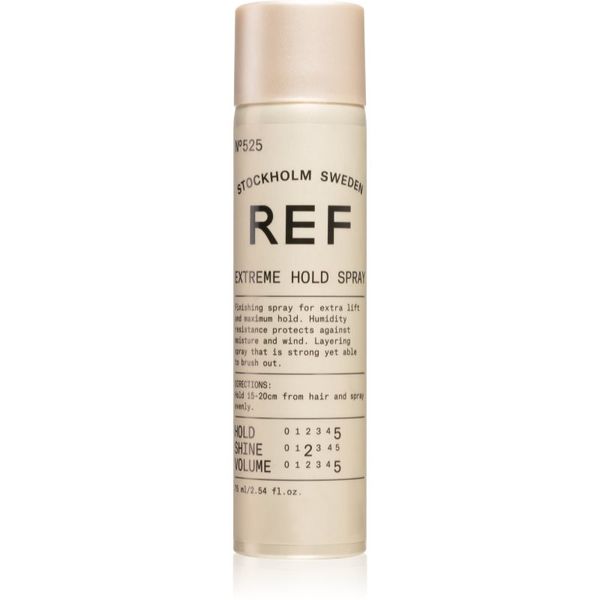 REF REF Extreme Hold Spray N°525 sprej za kosu s dodatno pojačanim učvršćivanjem 75 ml