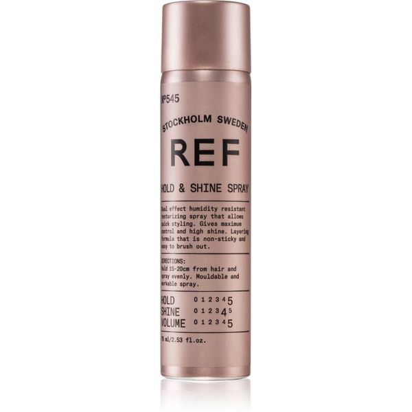 REF REF Hold & Shine Spray N°545 lak za kosu sa sjajem 75 ml