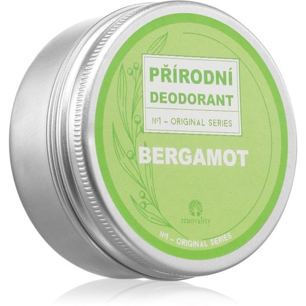 Renovality Renovality Original Series Natural Deodorant čvrsti dezodorans s mirisom Bergamot 50 ml