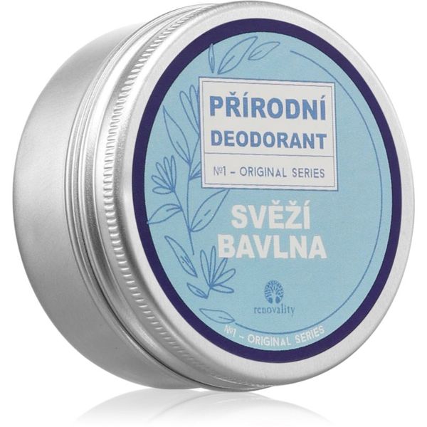 Renovality Renovality Original Series Natural Deodorant čvrsti dezodorans s mirisom Fresh Cotton 50 ml
