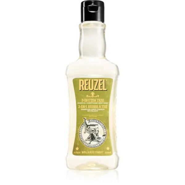 Reuzel Reuzel Tea Tree 3 u1 šampon, regenerator i gel za tuširanje za muškarce 350 ml