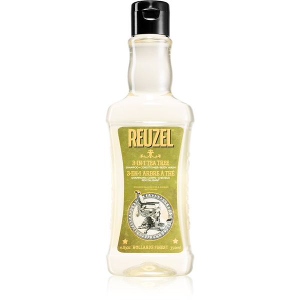 Reuzel Reuzel Tea Tree 3 u1 šampon, regenerator i gel za tuširanje za muškarce 350 ml