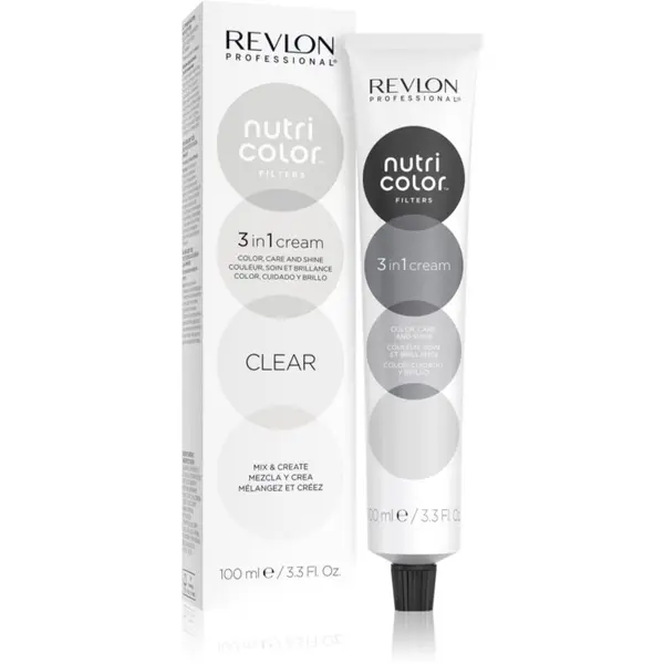Revlon Professional Revlon Professional Nutri Color Filters Metal-Ice hranjiva maska za toniranje za profesionalnu uporabu Clear 100 ml