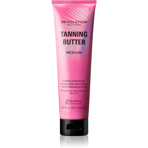 Revolution Revolution Beauty Tanning Butter hranjivi maslac za tijelo s učinkom samotamnjenja nijansa Light/Medium 150 ml