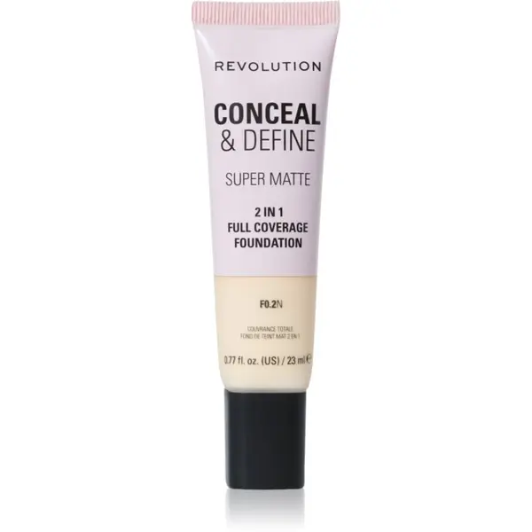 Revolution Revolution Conceal & Define matirajući puder nijansa F0.2N 23 ml