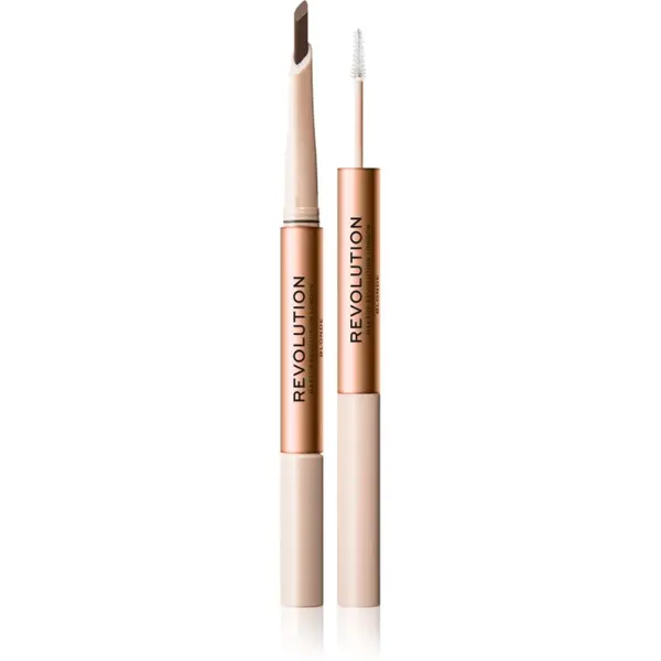 Revolution Revolution Fluffy Brow Filter Duo dvostrana olovka za obrve za učvršćivanje i oblik nijansa Blonde 0.12 g