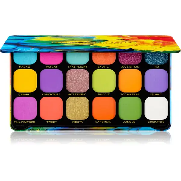 Revolution Revolution Forever Flawless paleta sjenila za oči nijansa Bird of Paradise 18x1.1 g