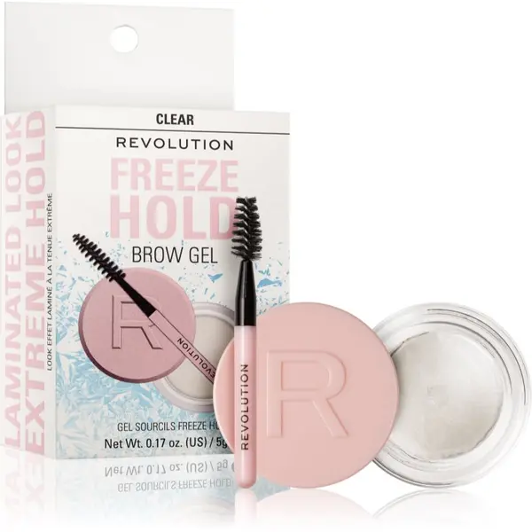 Revolution Revolution Freeze Hold gel za obrve s kistom 5 g