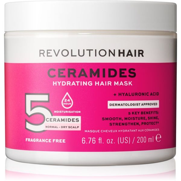 Revolution Haircare Revolution Haircare 5 Ceramides + Hyaluronic Acid hidratantna maska za kosu s ceramidima 200 ml
