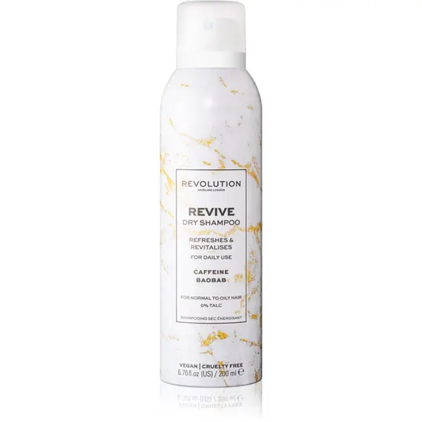 Revolution Haircare Revolution Haircare Dry Shampoo Revive osvježavajući suhi šampon s kofeinom 200 ml