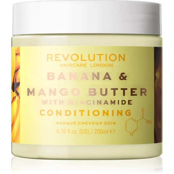 Revolution Haircare Revolution Haircare Hair Mask Banana & Mango Butter maska za intenzivnu njegu za kosu 200 ml