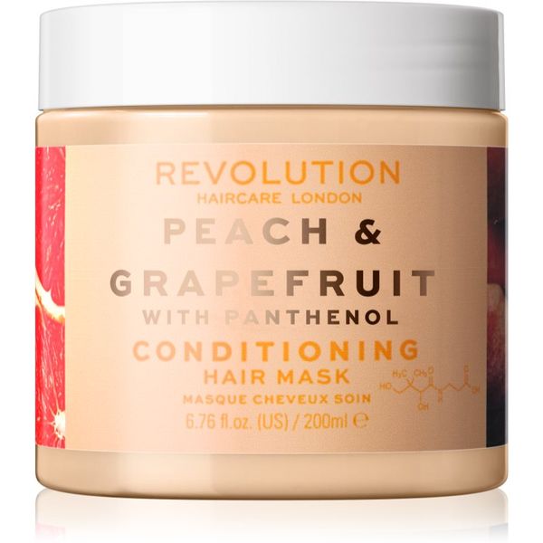 Revolution Haircare Revolution Haircare Hair Mask Peach & Grapefruit maska za hidrataciju i posvjetljivanje za kosu 200 ml