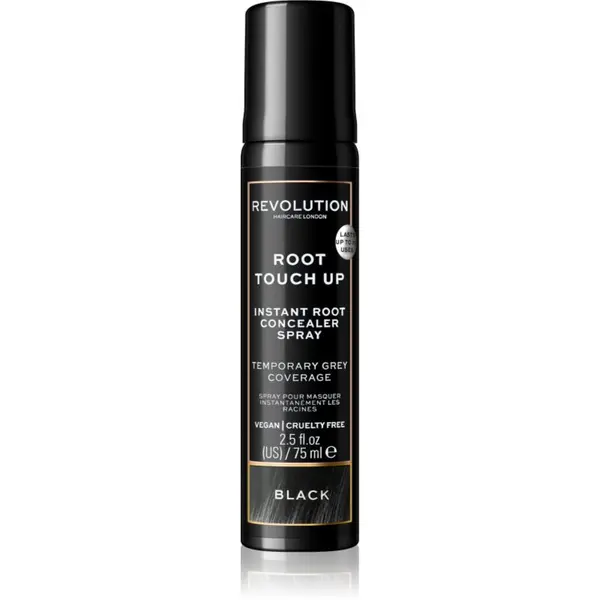 Revolution Haircare Revolution Haircare Root Touch Up instant sprej za prekrivanje izrasta nijansa Black 75 ml
