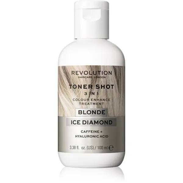 Revolution Haircare Revolution Haircare Toner Shot Blonde Ice Diamond hranjiva maska za toniranje 3 u 1 nijansa Ice Diamond 100 ml