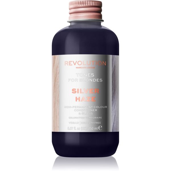 Revolution Haircare Revolution Haircare Tones For Blondes balzam za toniranje za plavu kosu nijansa Silver Haze 150 ml