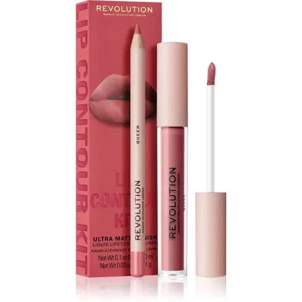 Revolution Revolution Lip Contour Kit set za usne nijansa Queen