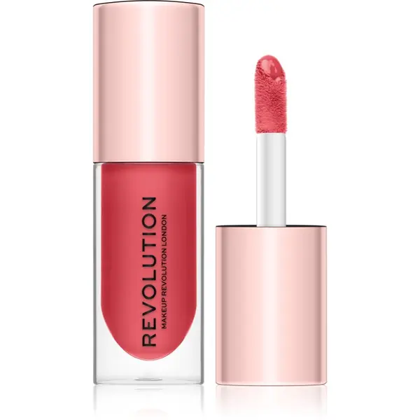 Revolution Revolution Pout Bomb sjajilo za usne za veći volumen s visokim sjajem nijansa Peachy 4.6 ml