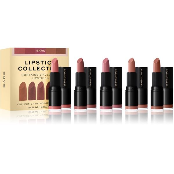 Revolution PRO Revolution PRO Lipstick Collection set ruževa za usne nijansa Bare 5 kom