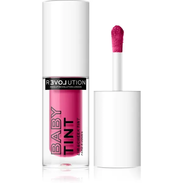 Revolution Relove Revolution Relove Baby Tint tekuće rumenilo i sjajilo za usne nijansa Fuchsia 1.4 ml