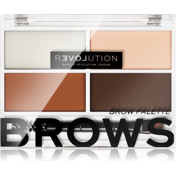 Revolution Relove Revolution Relove Colour Cult paleta za šminkanje obrva nijansa Medium 3,2 g