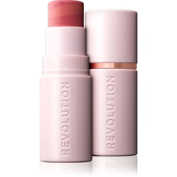 Revolution Revolution Skin Silk Blush Stick kremasto rumenilo u sticku nijansa Peachy Pink 4.5 g
