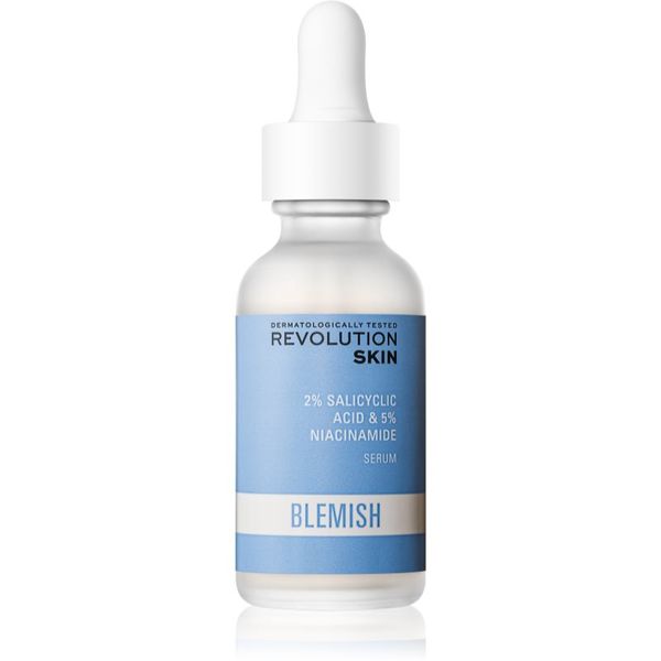 Revolution Skincare Revolution Skincare Blemish 2% Salicylic Acid & 5% Niacinamide umirujući serum za problematično lice, akne 30 ml