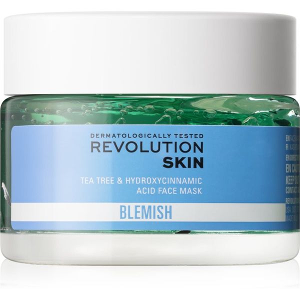 Revolution Skincare Revolution Skincare Blemish Tea Tree & Hydroxycinnamic Acid umirujuća maska za masno lice sklono aknama 50 ml