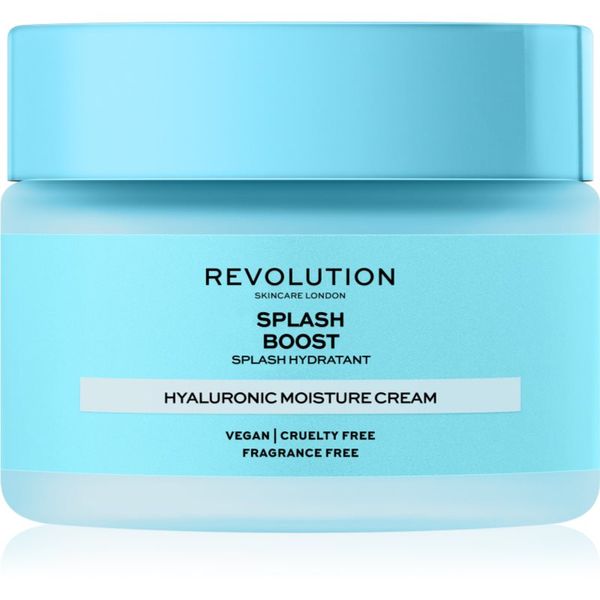 Revolution Skincare Revolution Skincare Boost Hyaluronic Acid Splash krema za intenzivnu hidrataciju s hijaluronskom kiselinom 50 ml