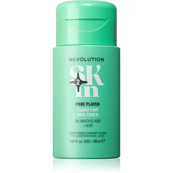 Revolution Skincare Revolution Skincare Clearly Clarify 2% Salicylic Acid &Aloe Clarifying BHA Toner tonik za čišćenje za regulaciju sebuma i smanjivanje pora 150 ml