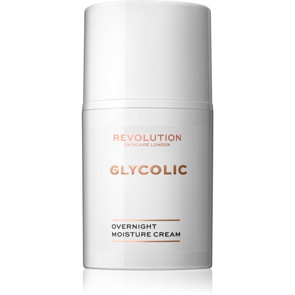 Revolution Skincare Revolution Skincare Glycolic Acid Glow posvjetljujuća i obnavljajuća noćna krema 50 ml