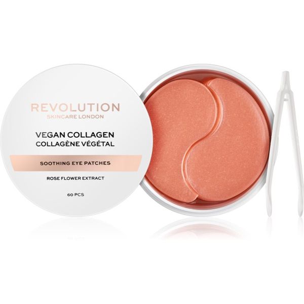 Revolution Skincare Revolution Skincare Rose Gold Vegan Collagen hidrogel maska za područje oko očiju s umirujućim djelovanjem 60 kom