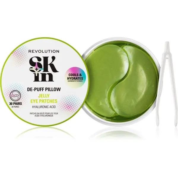 Revolution Skincare Revolution Skincare Skindividual Happy Hydrate De-Puff Hyaluronic Acid Jelly Eye Patches hidratantni gel jastučići za okoloočno područje 30 kom