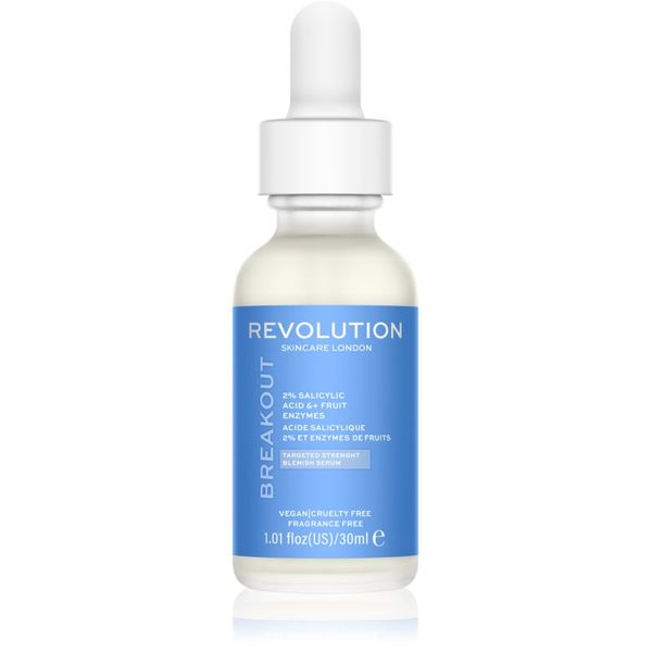 Revolution Skincare Revolution Skincare Super Salicylic 2% Salicylic Acid & Fruit Enzymes serum za regeneraciju masne i problematične kože lica 30 ml