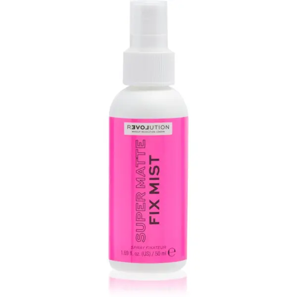 Revolution Revolution Super Matte Fix Mist primer i sprej za fiksiranje u jednom s mat efektom 50 ml