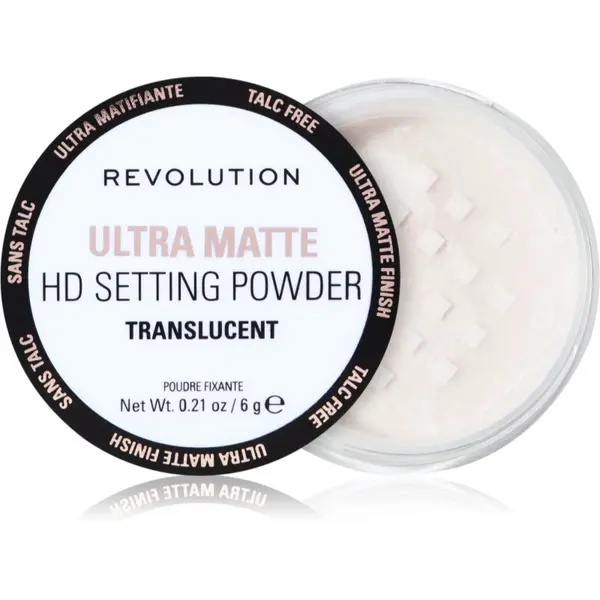 Revolution Revolution Ultra Velvet Loose Setting Powder matirajući transparentni puder u kamenu 6 g