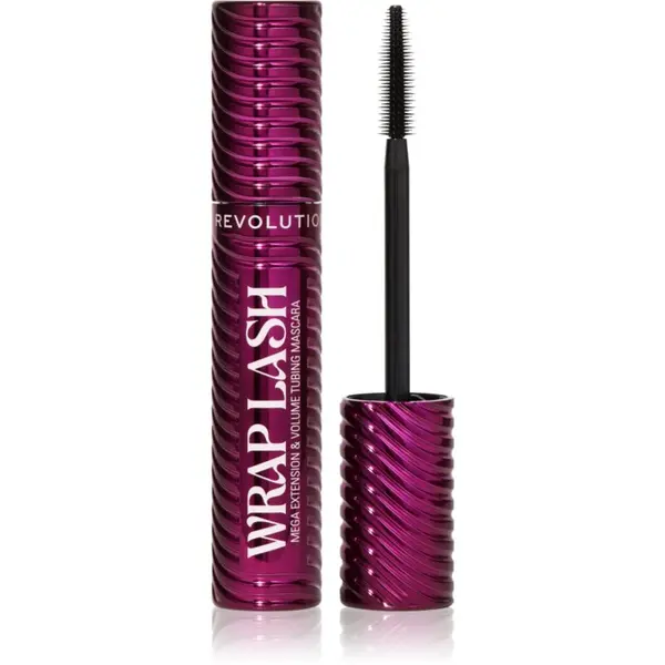 Revolution Revolution Wrap Lash Tubing maskara za produljenje, uvijanje i volumen nijansa Burgundy 8.5 ml