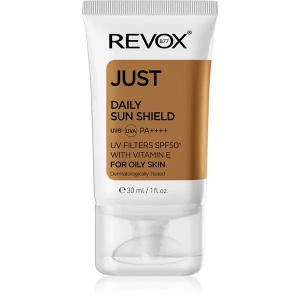 Revox B77 Revox B77 JUST Daily Sun Shield zaštitna krema za masnu i mješovitu kožu lica SPF 50+ 30 ml