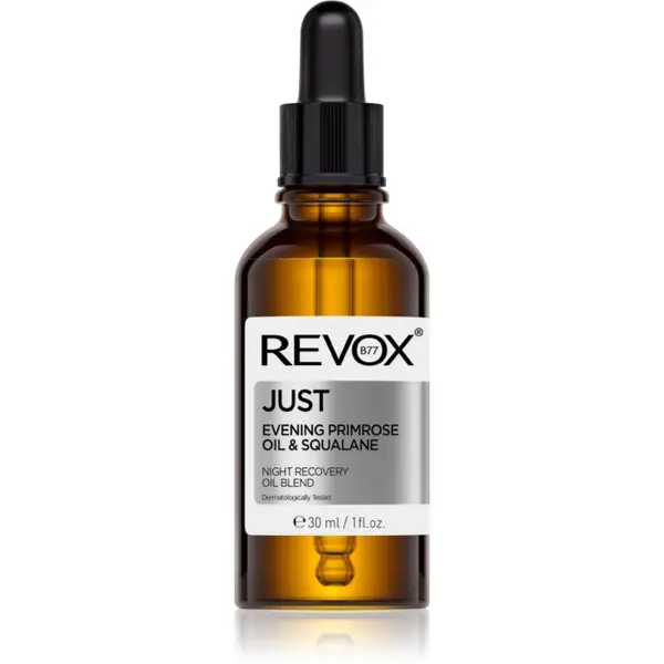 Revox B77 Revox B77 JUST Evening Primrose Oil & Squalane regenerirajuće noćno ulje za obnavljanje kožne barijere 30 ml