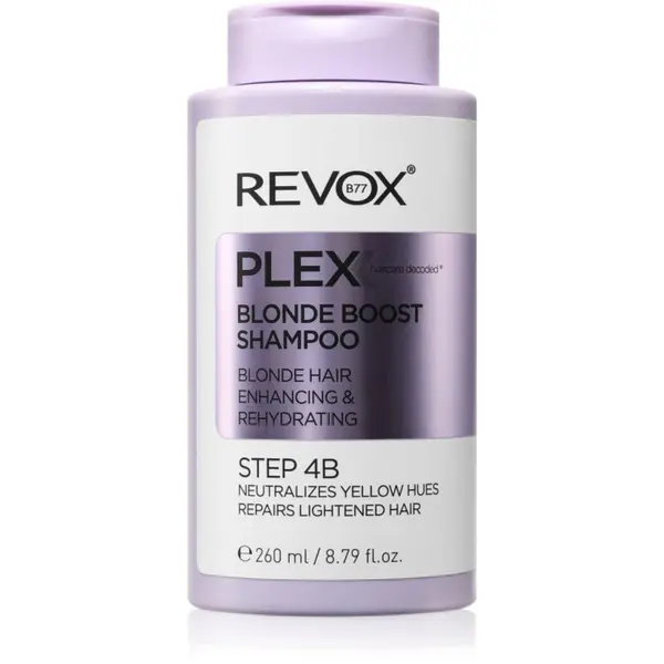 Revox B77 Revox B77 Plex Blonde Boost Shampoo. Step 4B šampon za neutraliziranje bakrenih tonova za plavu kosu 260 ml