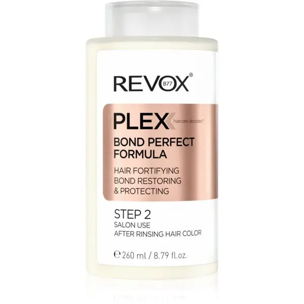 Revox B77 Revox B77 PLEX Bond Perfect Formula. Step 2 njega za učvršćivanje nakon kemijskih tretmana kose 260 ml