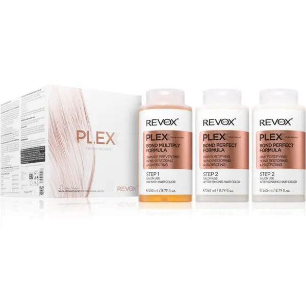 Revox B77 Revox B77 PLEX Hair Rebuilding System Professional Set set za obojenu i oštećenu kosu za profesionalnu uporabu 3x260 ml
