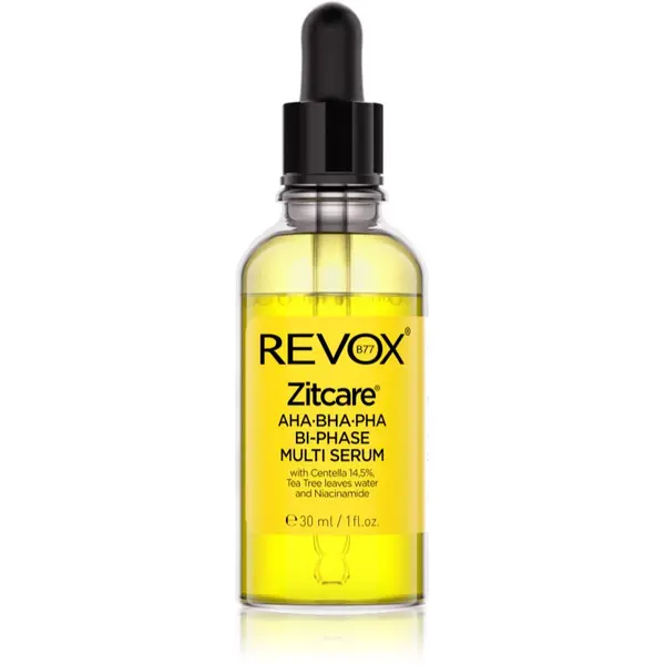 Revox B77 Revox B77 Zitcare AHA BHA PHA Bi-Phase Multi Serum dvofazni serum za zaglađivanje i matiranje lica 30 ml